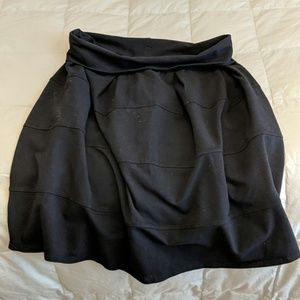 Hardtail rollover waist skirt